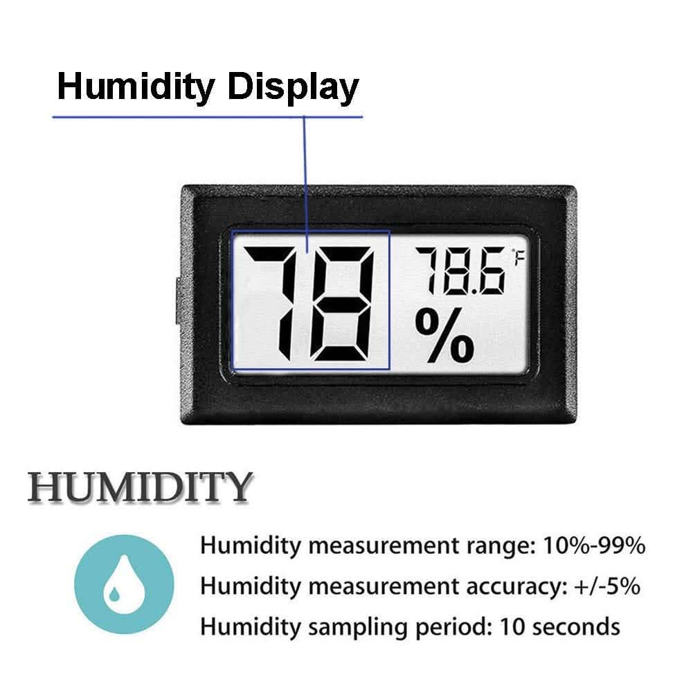 2-Pack: Mini Digital Hygrometer Gauge Indoor Thermometer DailySale