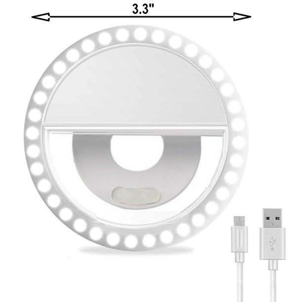 2-Pack: Mobile Ring Light Portable Selfie LED Light Ring Camera Flash DailySale