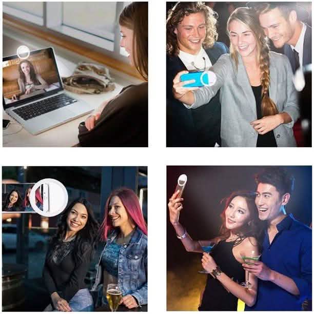 2-Pack: Mobile Ring Light Portable Selfie LED Light Ring Camera Flash DailySale