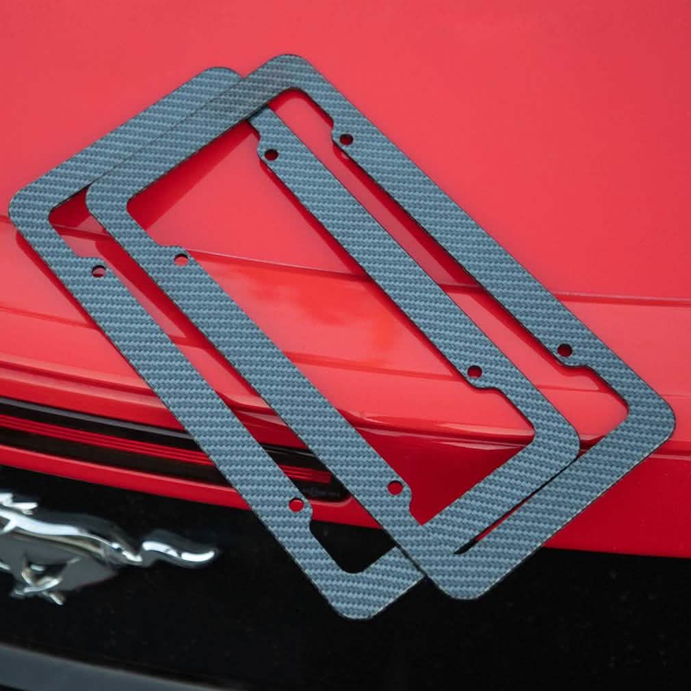 2-Pack: OxGord Carbon fiber License Plate Frame DailySale