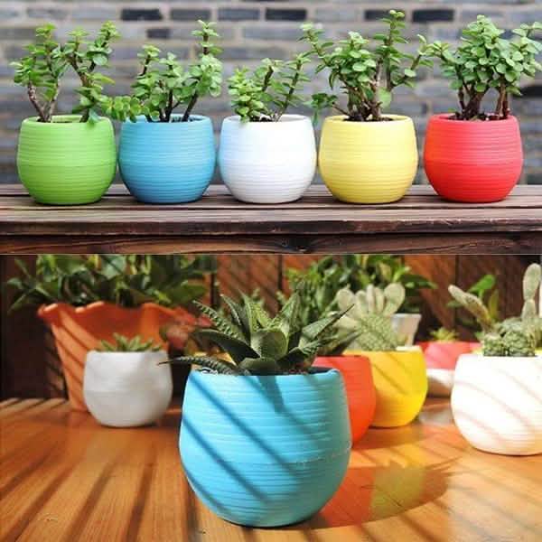 2-Pack: Plastic Plant Flower Pots DailySale