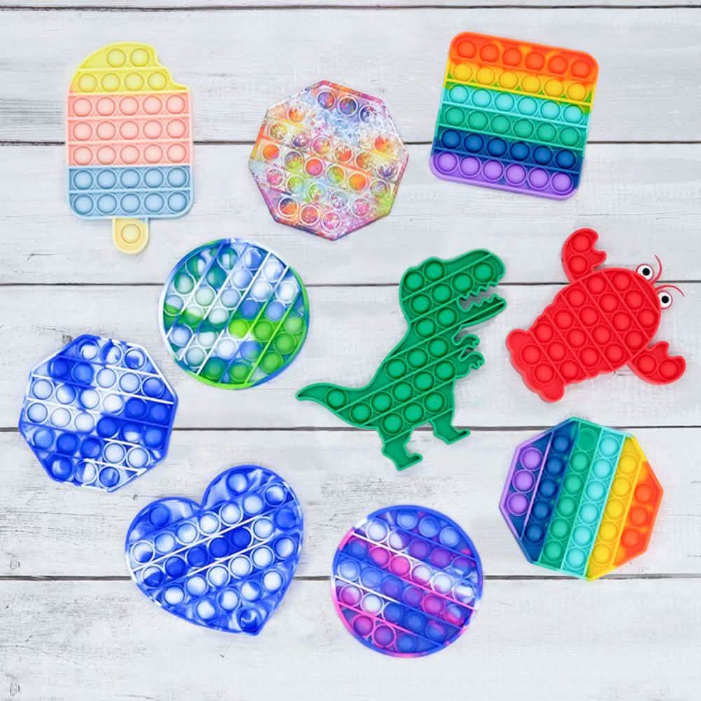 2-Pack: Push Pop Fidget Anti-Stress Pads DailySale