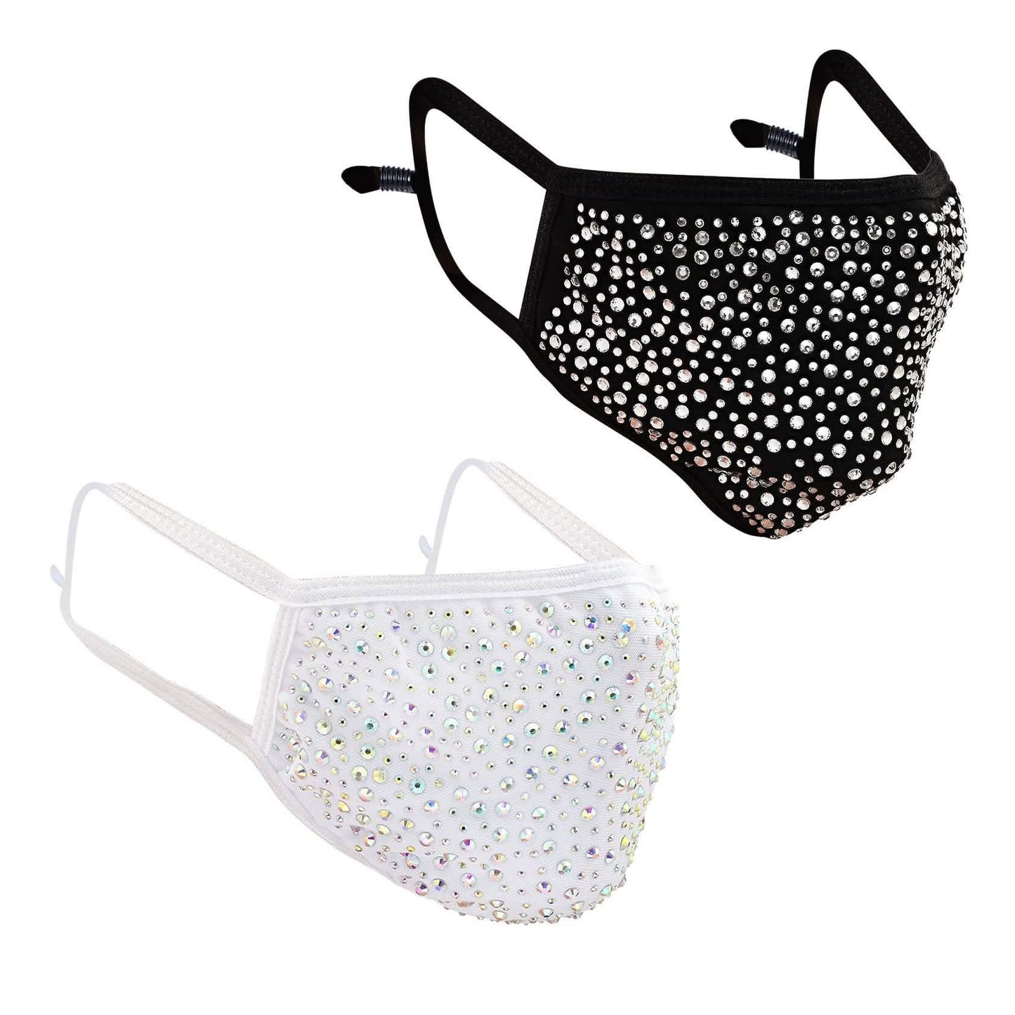 2-Pack: Reusable Washable Fitted Crystal Masks DailySale