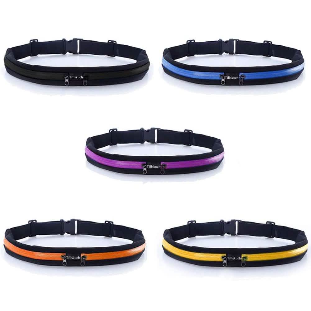 2-Pack: Slim Waist Pocket Running Belt DailySale