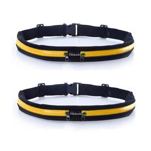 2-Pack: Slim Waist Pocket Running Belt DailySale