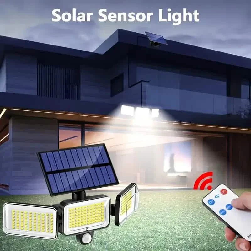 2-Pack: Split Solar Wall Light For Outdoor With Motion Sensor 3 Heads DailySale