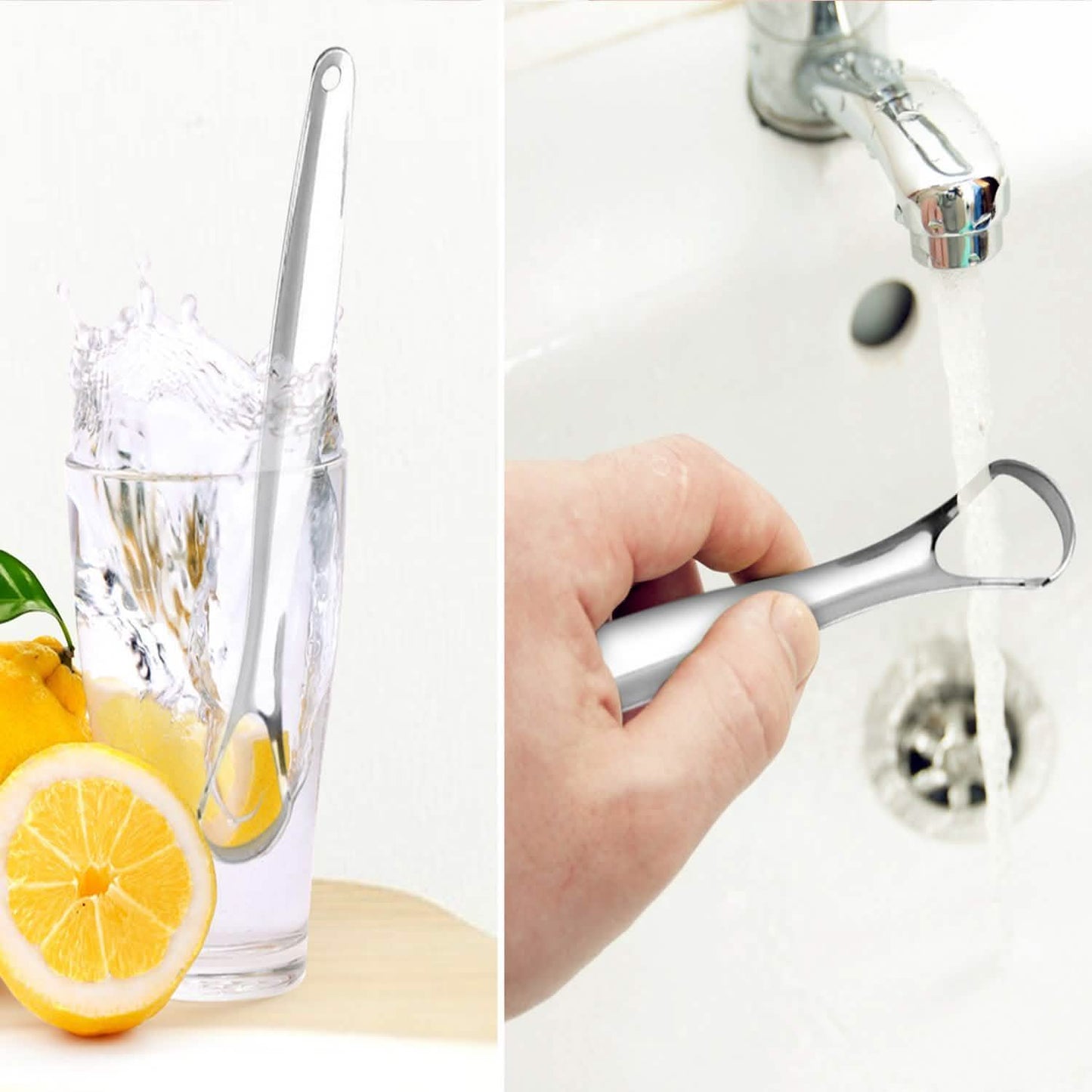2-Pack: Stainless Steel Tongue Cleaner Scraper DailySale