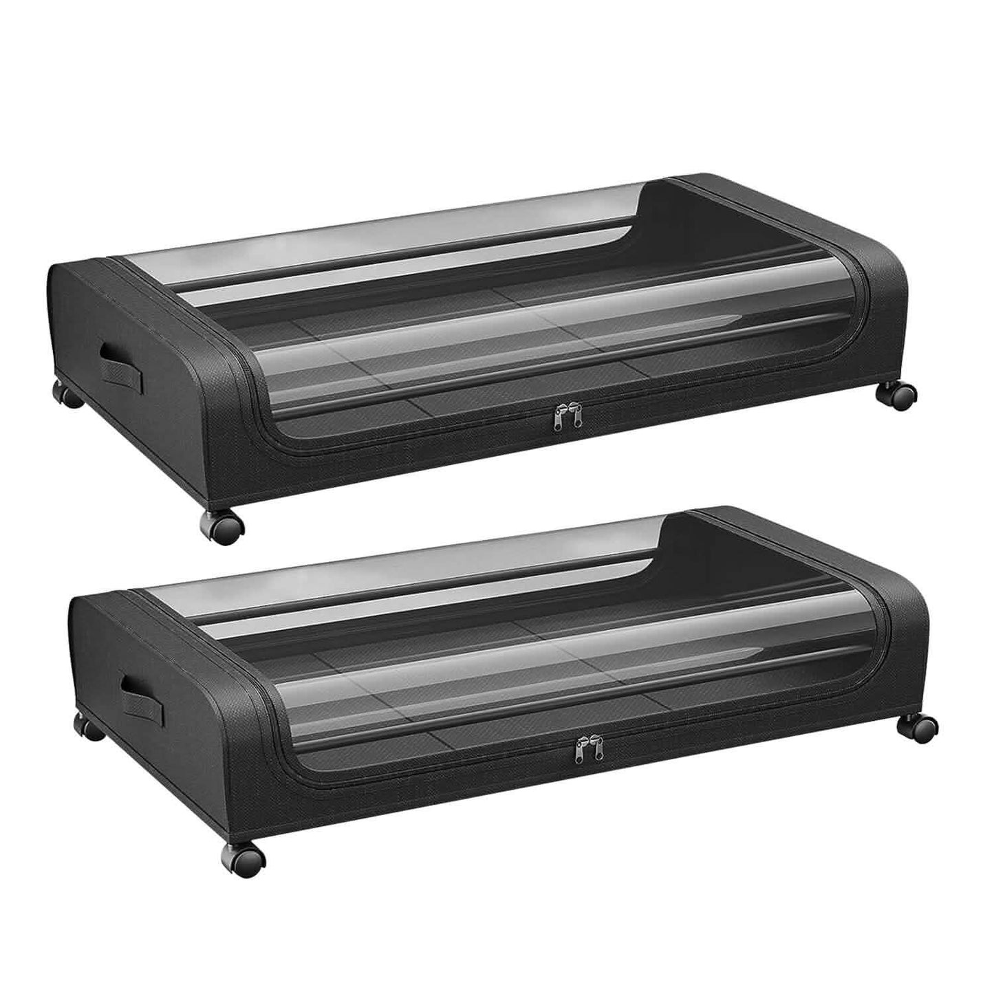 Under-Bed Storage Drawer with Wheels Multipurpose with Clear Window & Label DailySale