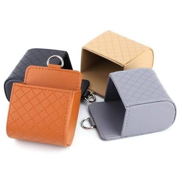 2-Pack: Universal Car Mobile Phone Bag PU Leather Car Auto Air Outlet Coin Bag Case DailySale