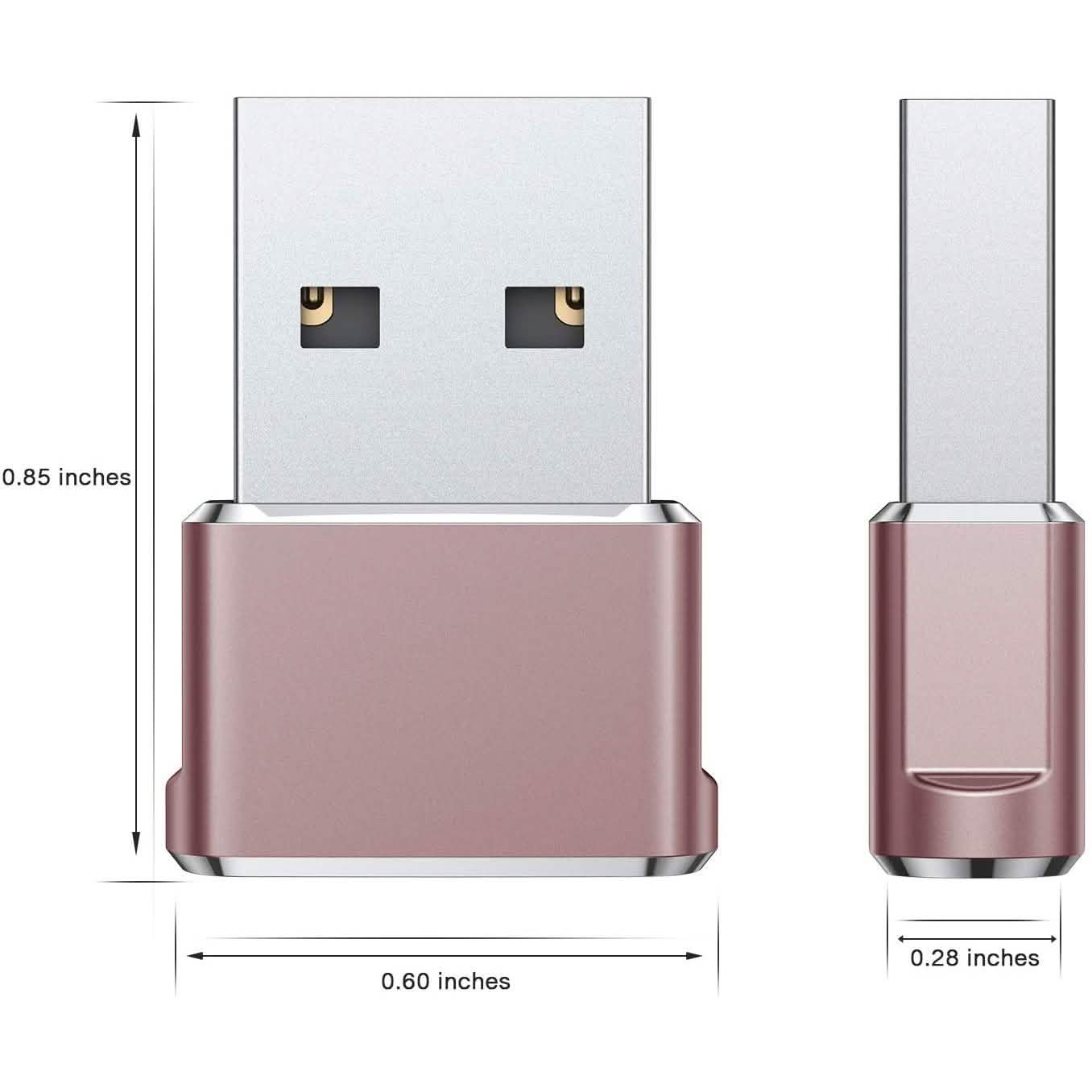 2-Pack: USB C Female to USB Male Adapter DailySale