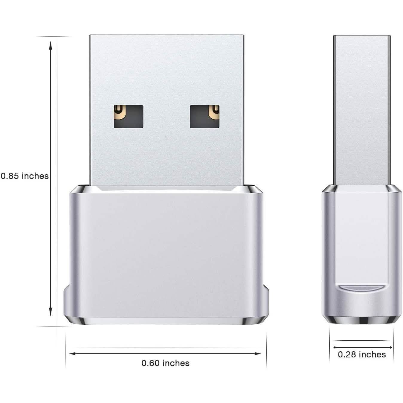 2-Pack: USB C Female to USB Male Adapter DailySale