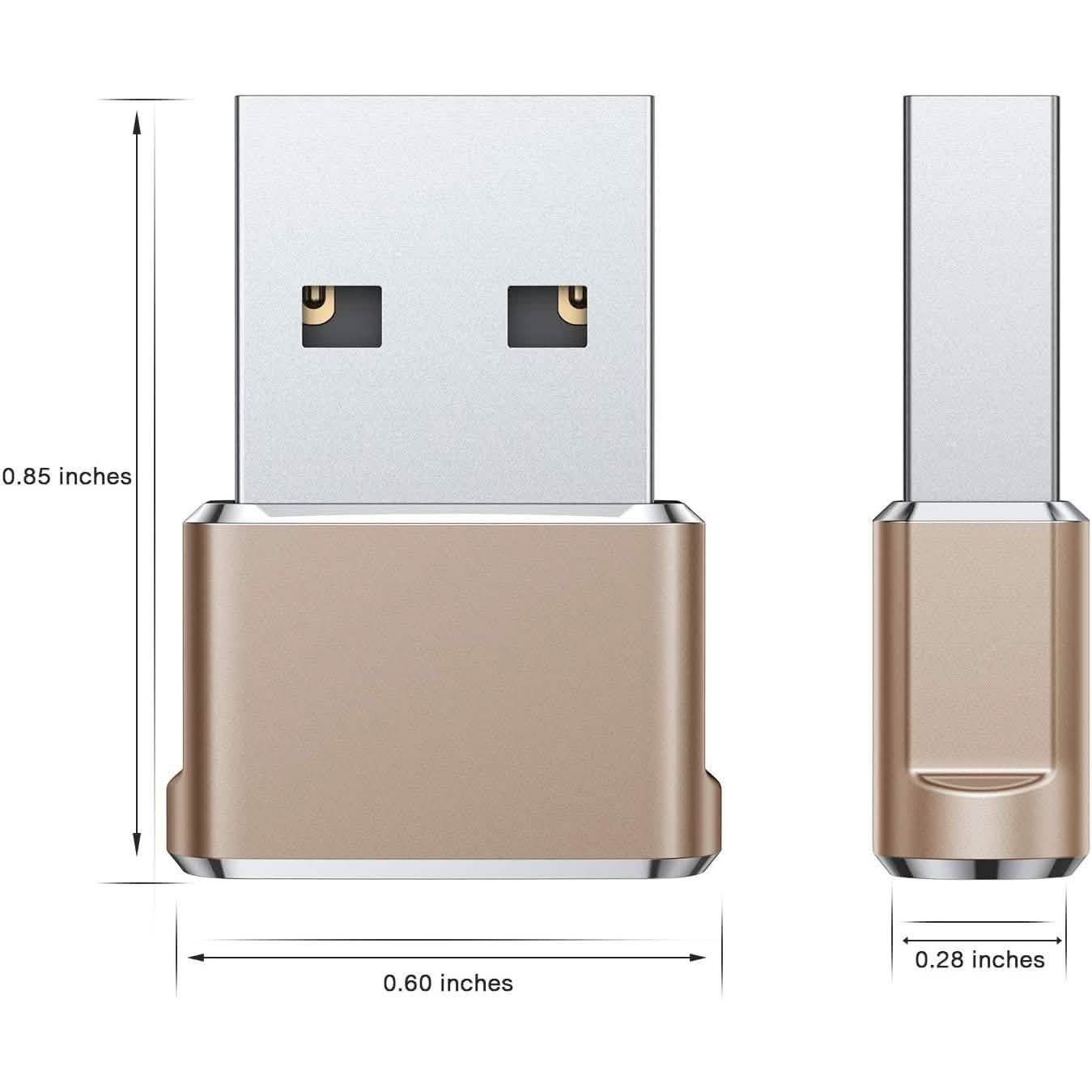 2-Pack: USB C Female to USB Male Adapter DailySale