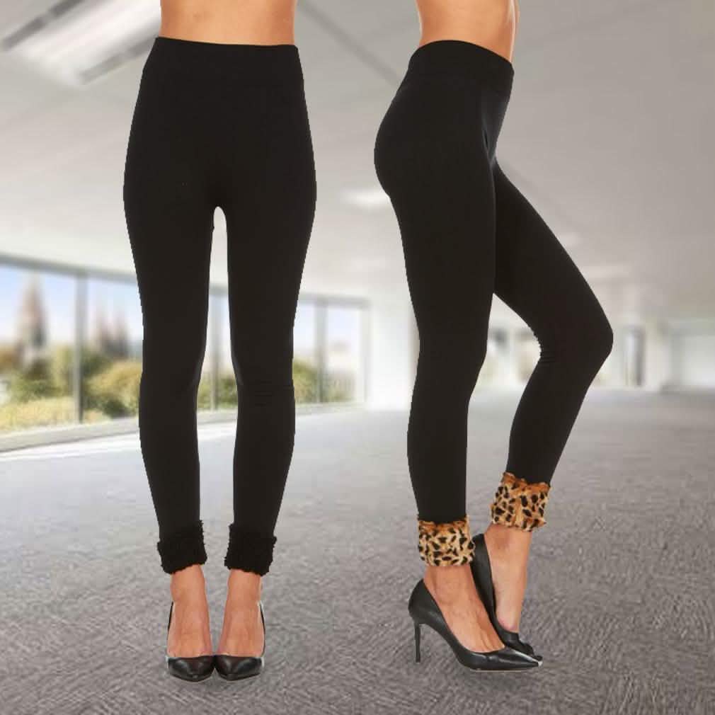 2-Pack: Women's Cuffed Fleece Leggings DailySale