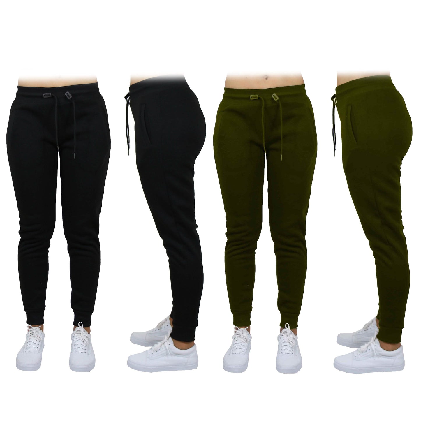 2-Pack: Women's French Terry Fashion Jogger Lounge Pants DailySale