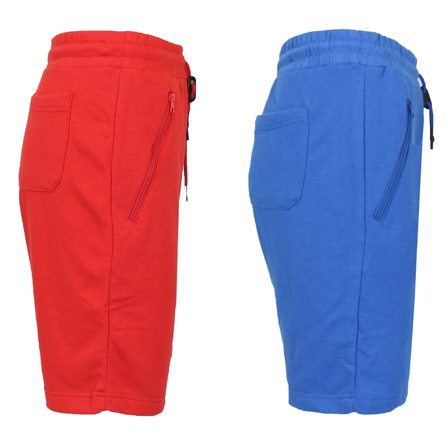 2-Pack: Women's French Terry Zipper Pockets Jogger Sweat Lounge Shorts DailySale