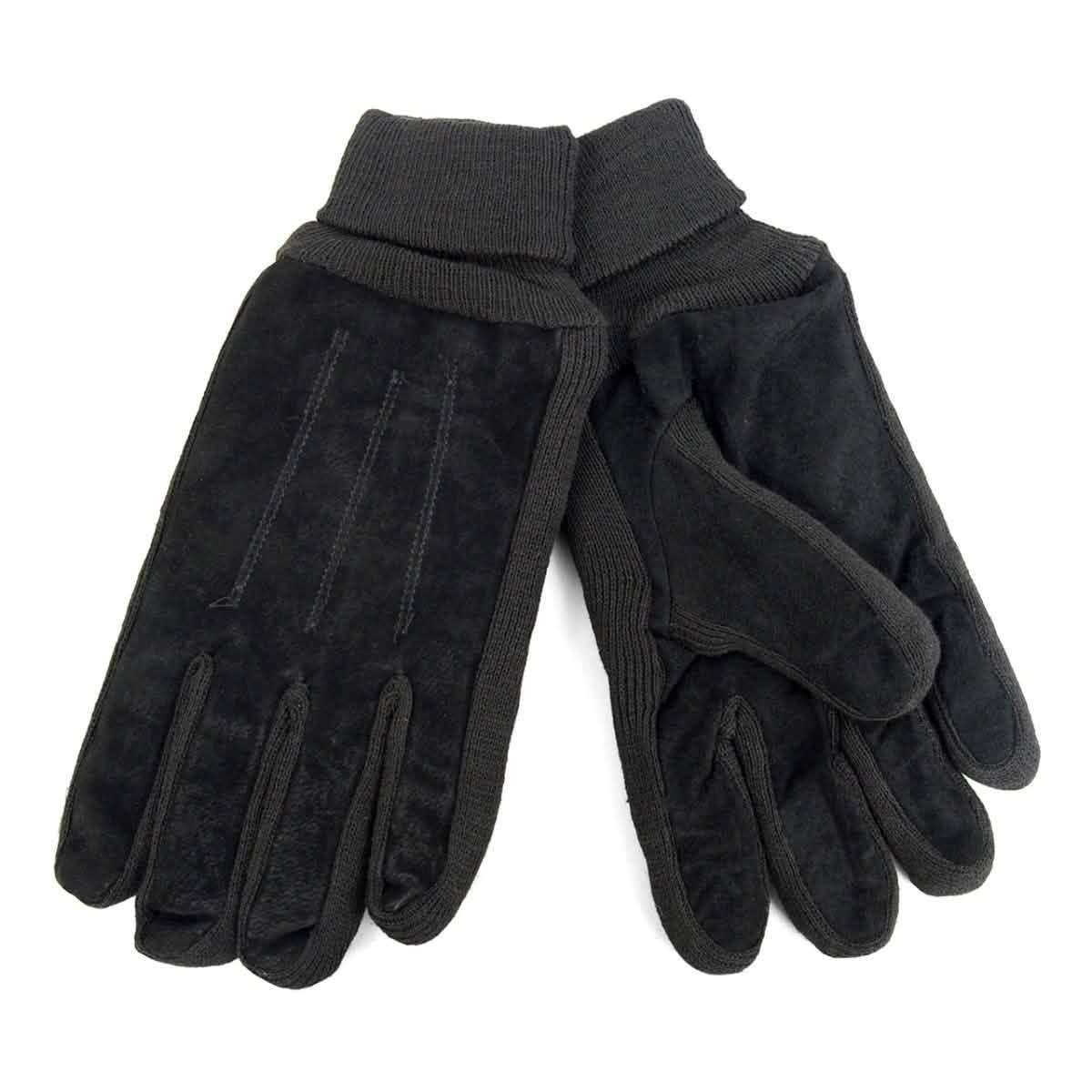 2-Pair: Men's Genuine Winter Gloves with Soft Acrylic Lining DailySale