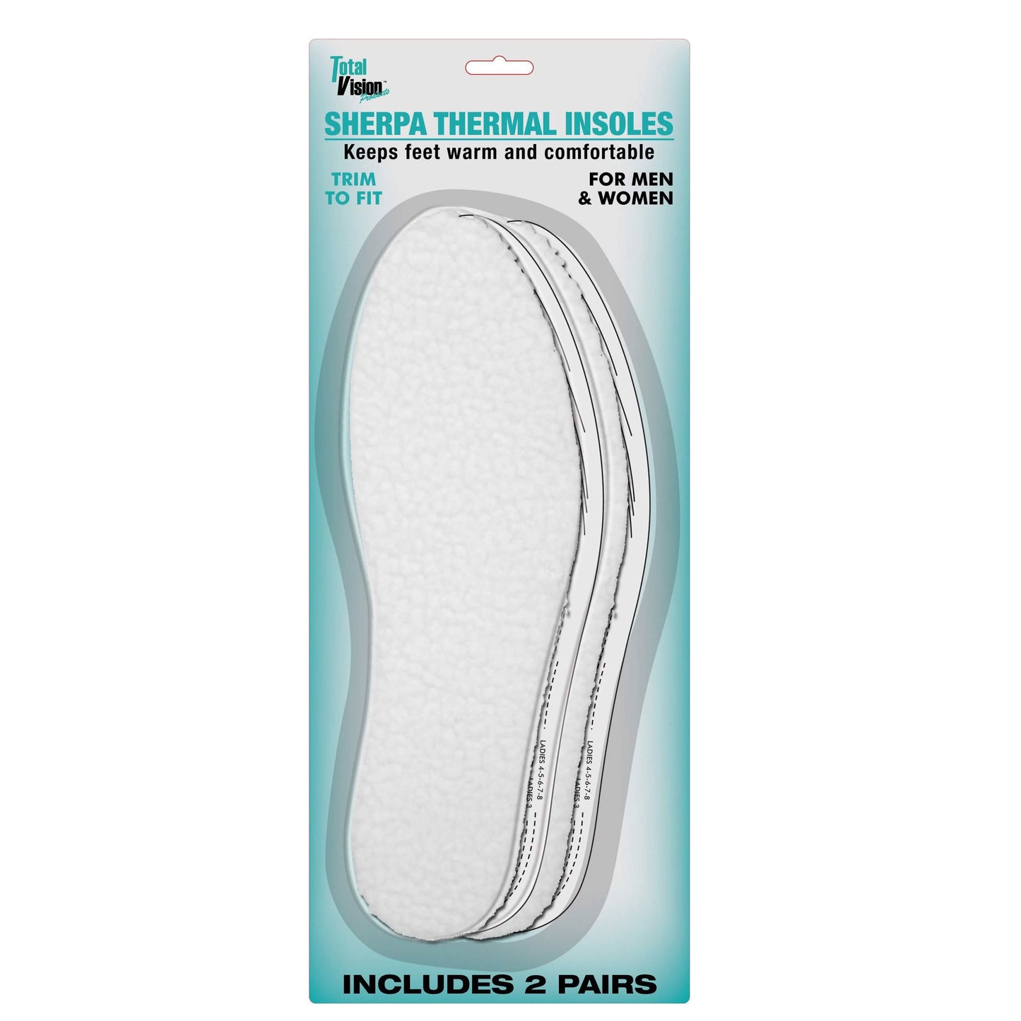 2-Pairs: Unisex Sherpa Thermal Insoles DailySale