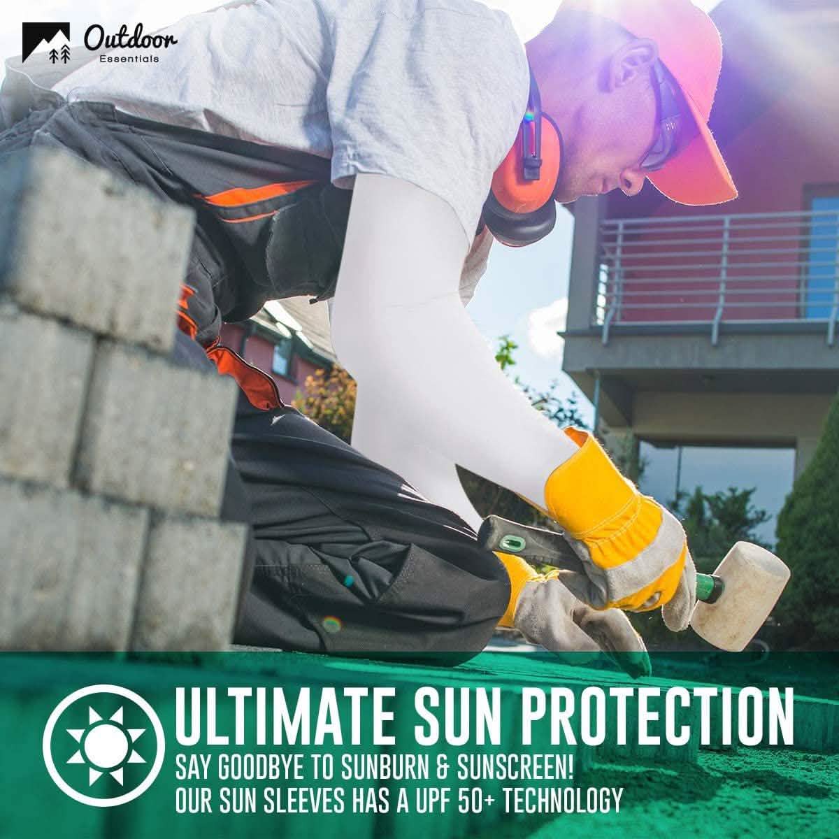 2-Pairs: UV Sun Protection Compression Arm Sleeves DailySale