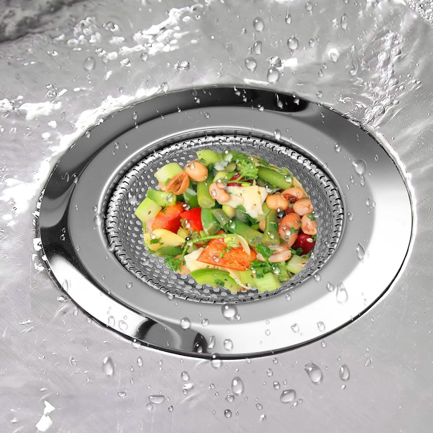2-Piece: 4.53-Inch Kitchen Sink Strainer DailySale