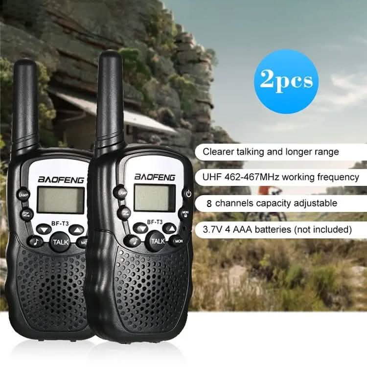 2-Piece: Baofeng BF-T3 Radio Walkie Talkie DailySale