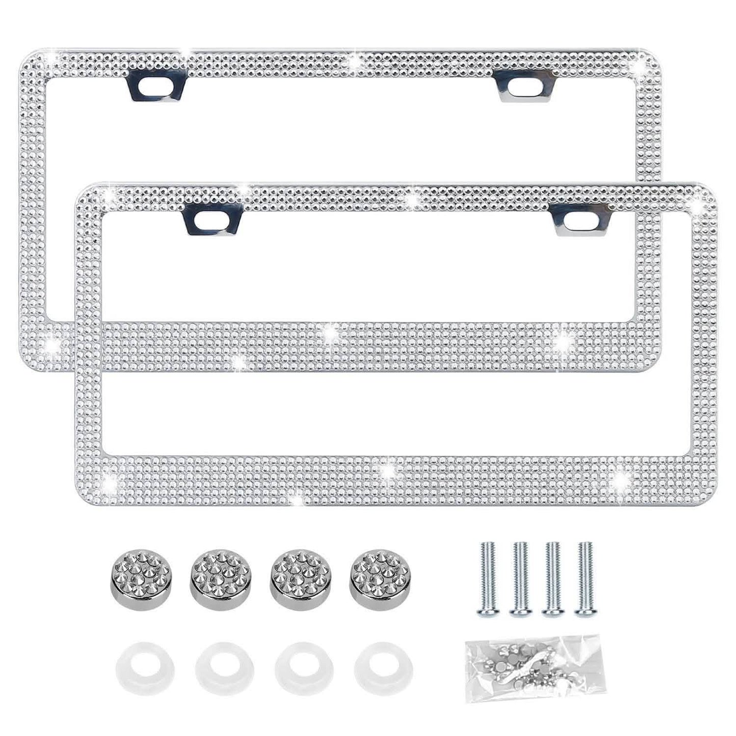 2-Piece: Bling License Plate Frames DailySale
