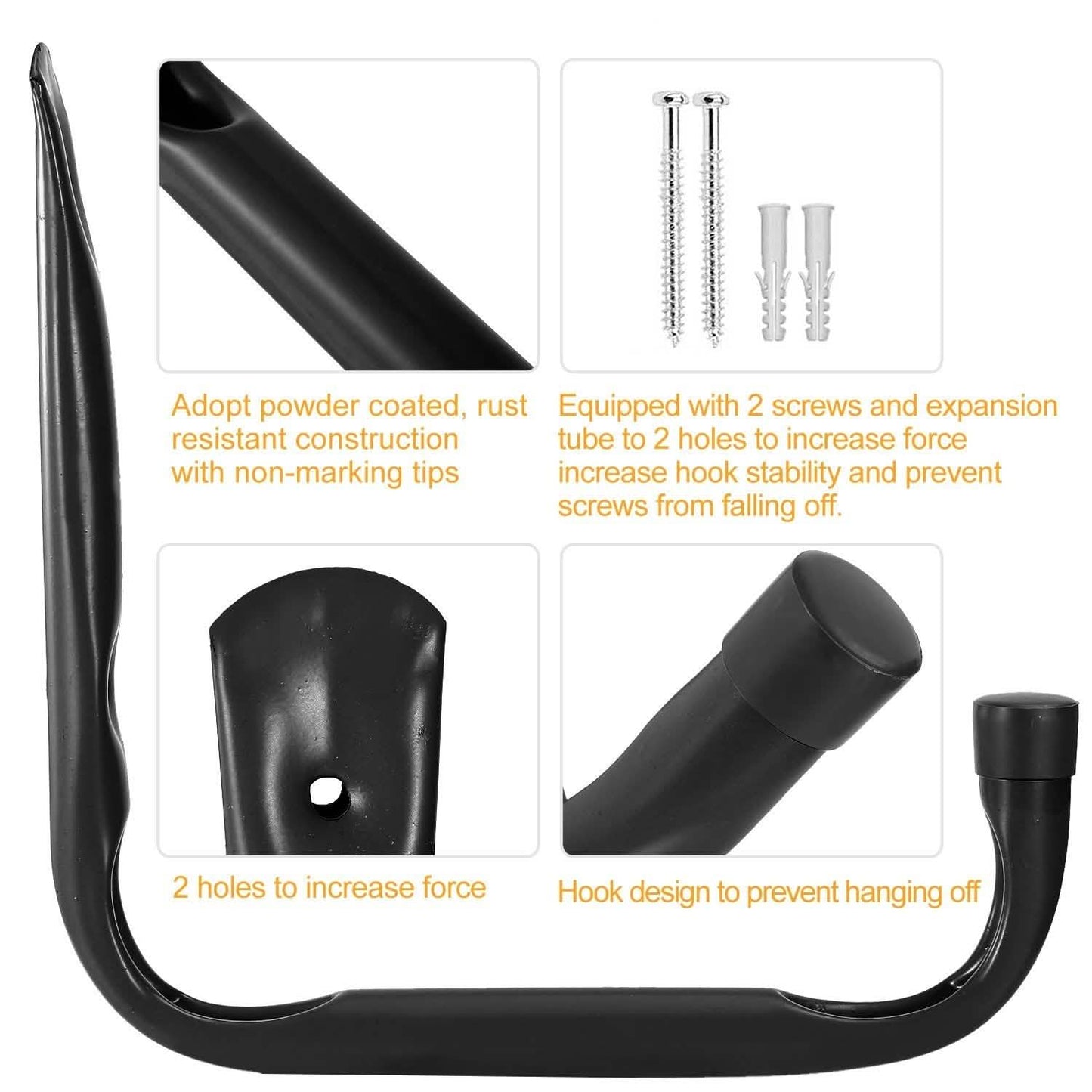 2-Piece: Heavy Duty Garage Storage Hooks Hanger DailySale