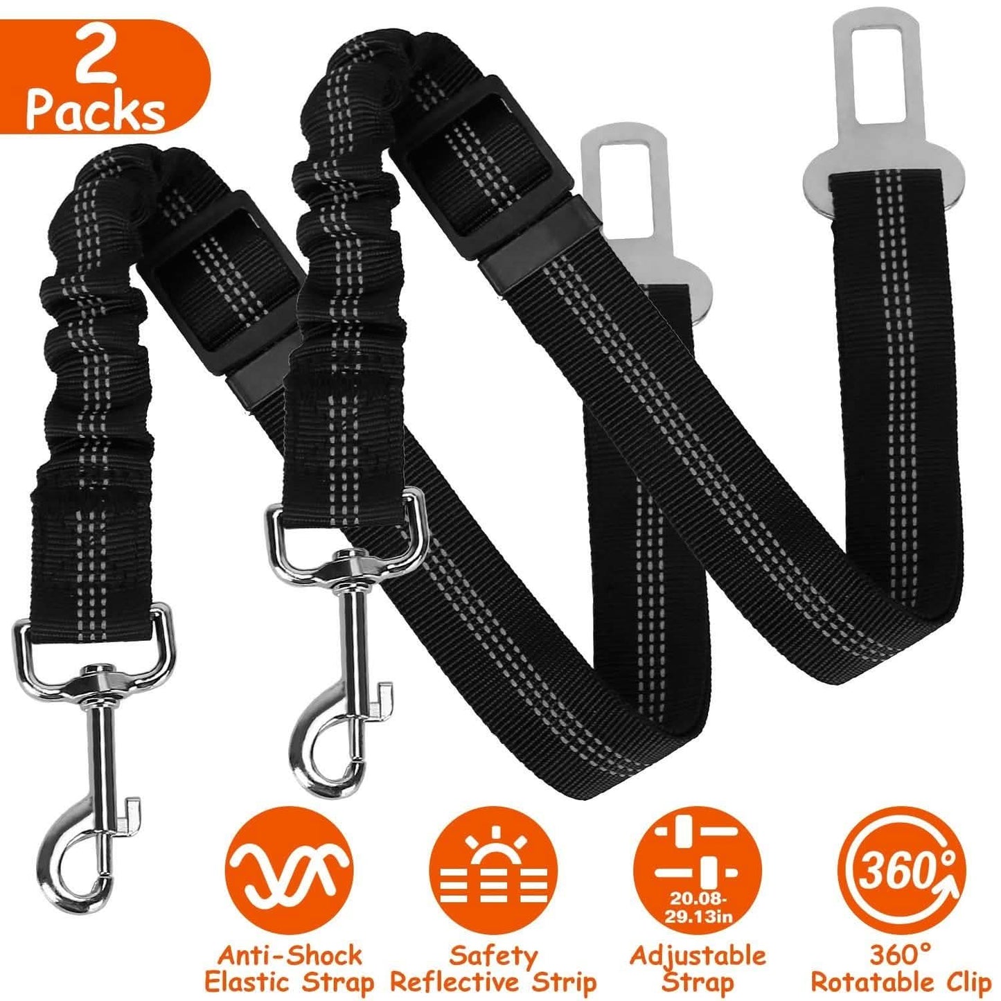 2-Piece: Pet Car Safety Seatbelt DailySale