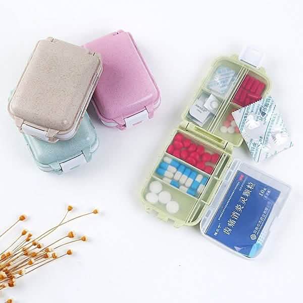 2-Piece: Portable Plastic Pill Box DailySale