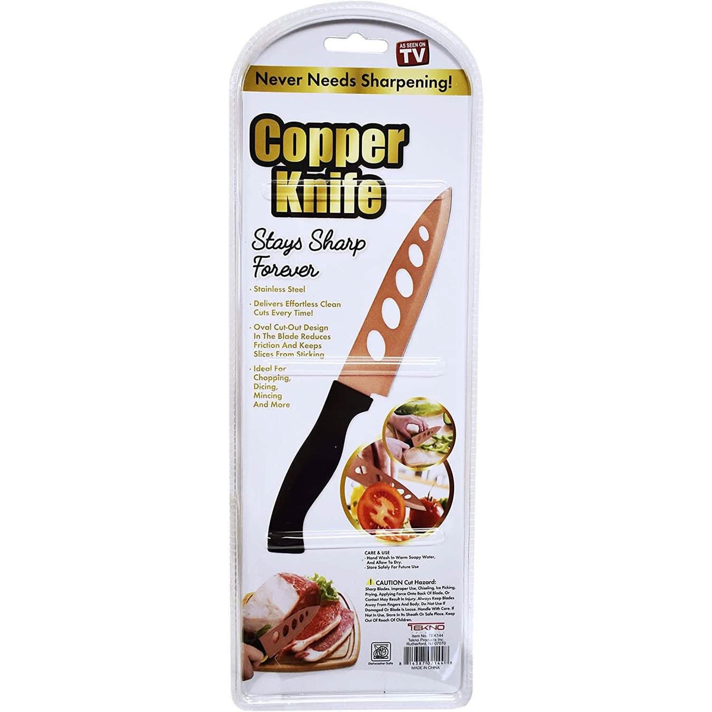 2-Piece Set: 6.25" Blade Never Sharpen Copper Knives - As Seen on TV DailySale