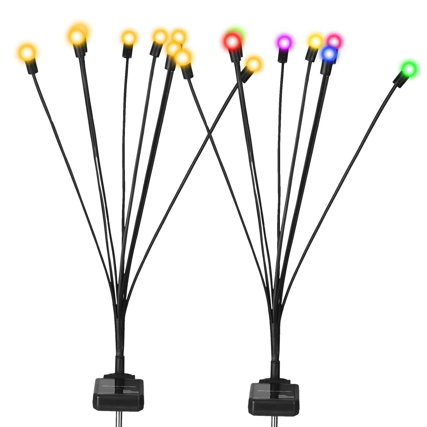 2-Piece: Solar Firefly Lights Swaying Decorative Pathway Lamp DailySale