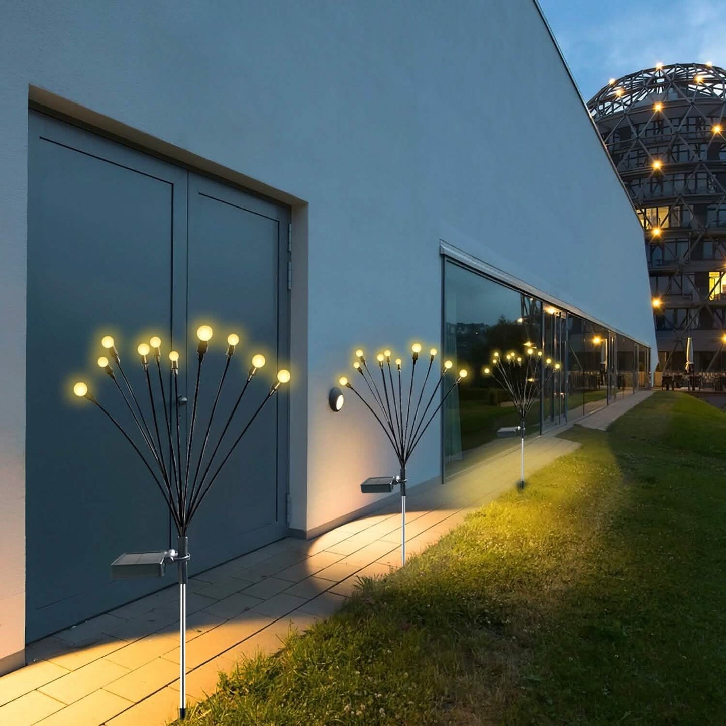 2-Piece: Solar Firefly Lights Swaying Decorative Pathway Lamp DailySale