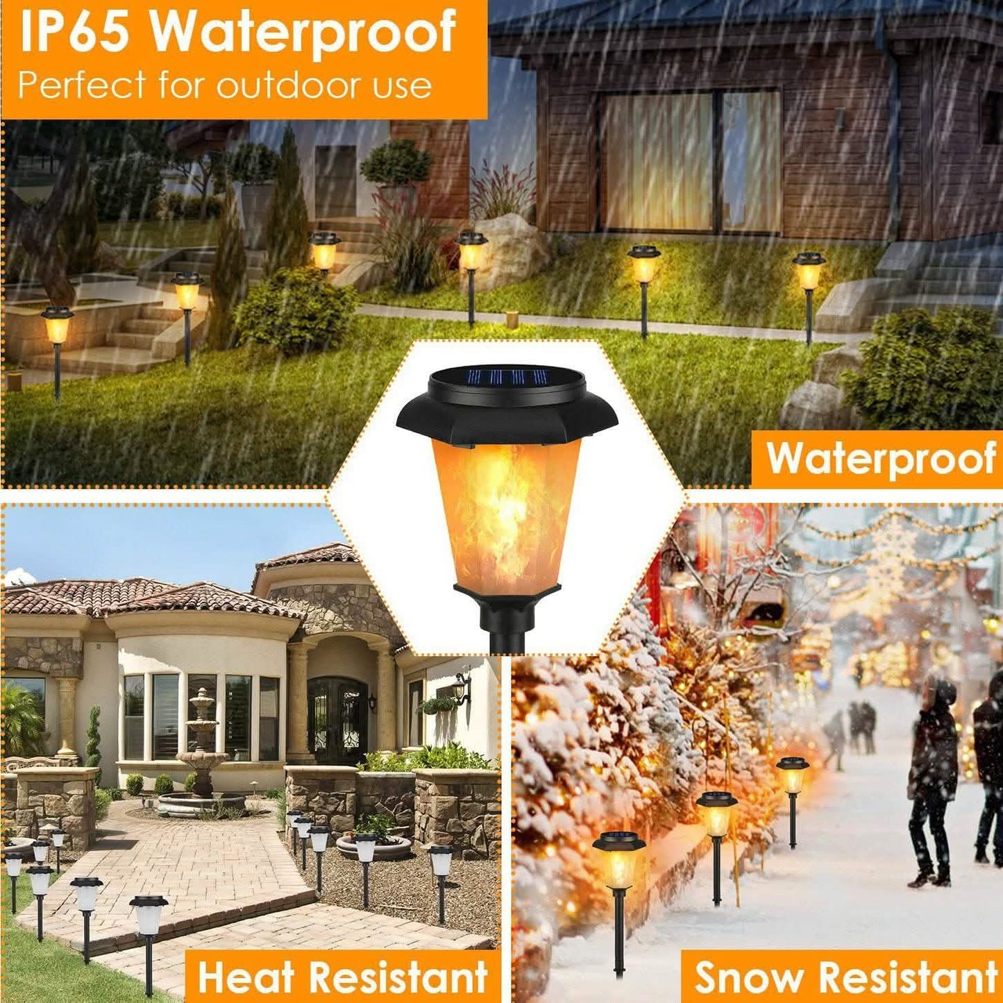 2-Piece: Solar Flame Torch Light DailySale