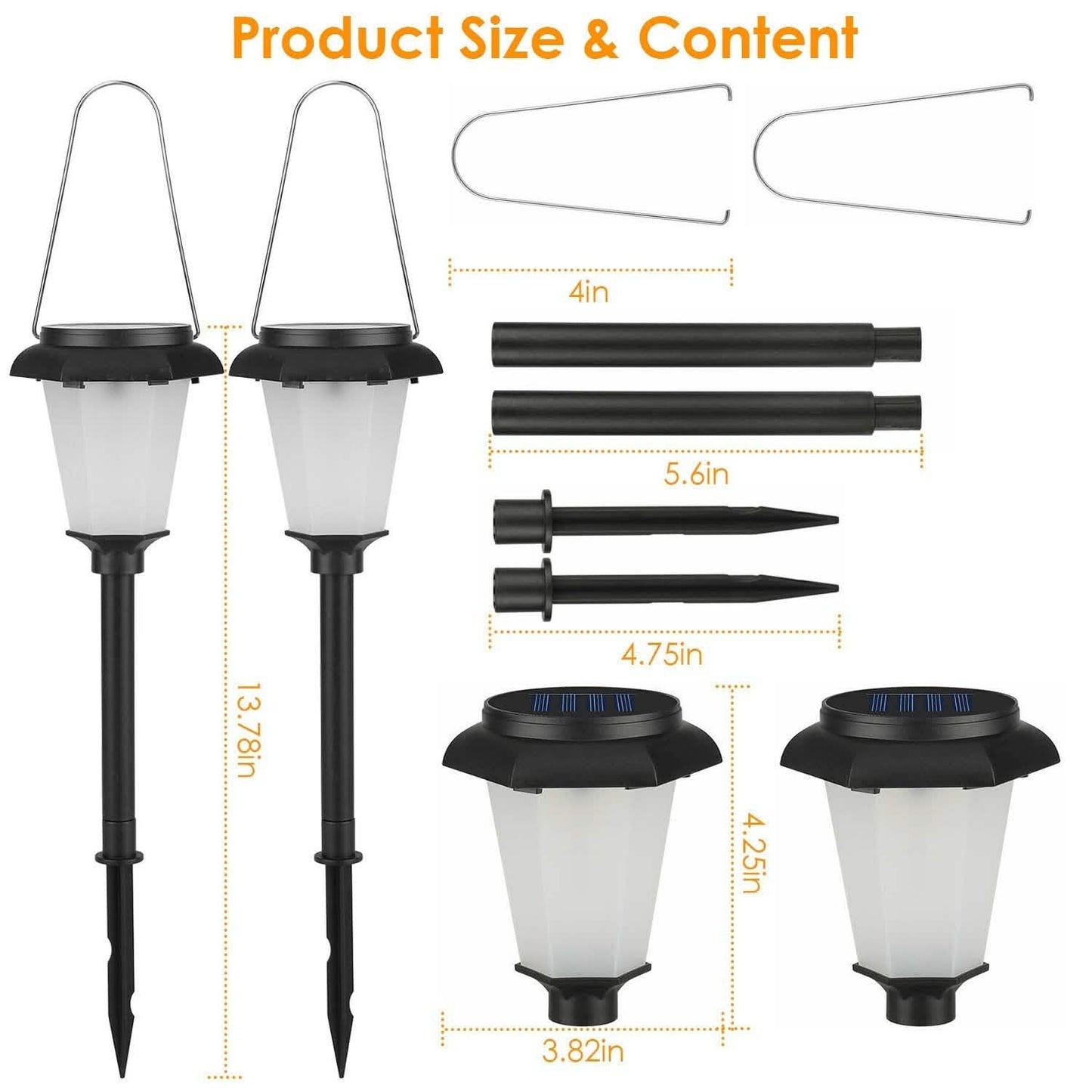 2-Piece: Solar Flame Torch Light DailySale