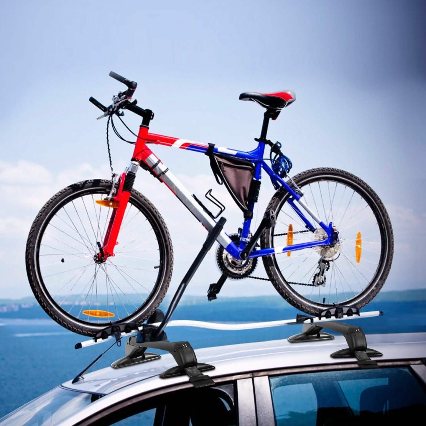 2-Piece: Universal 110CM/43-Inch Car Roof Rack Cross Bar DailySale