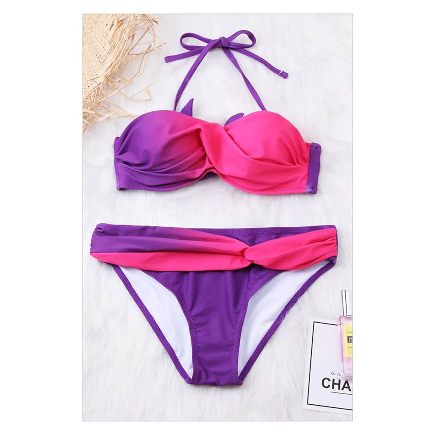 2-Piece: Women's Tie Dye Swimwear Bikini Set DailySale