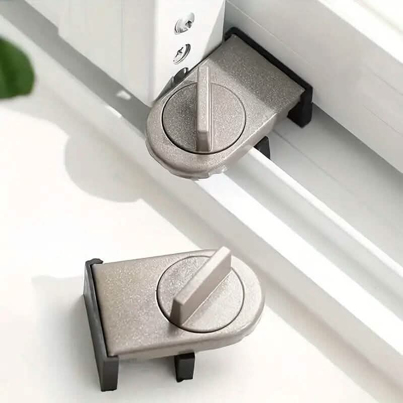 2-Pieces: Aluminium Alloy Sliding Door and Window Locks DailySale