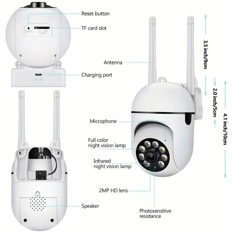 2-Pieces: Compact Wireless IP Security Cameras with App Control DailySale