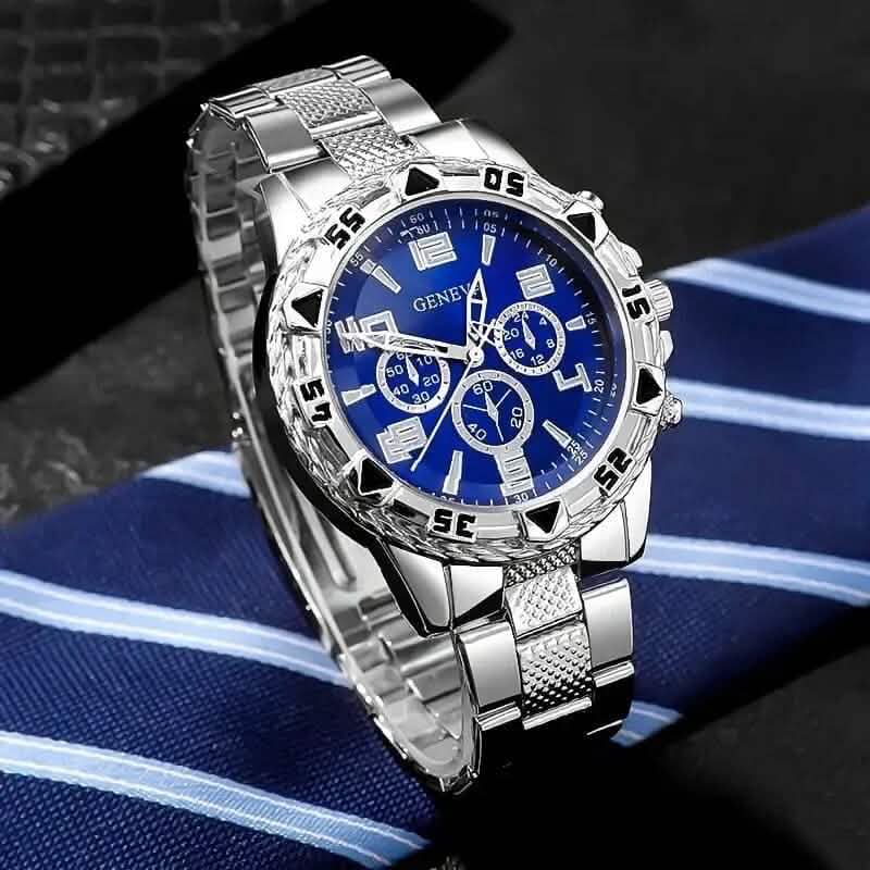 2-Pieces: High-End Fashion Handsome Quartz Wrist Watch DailySale