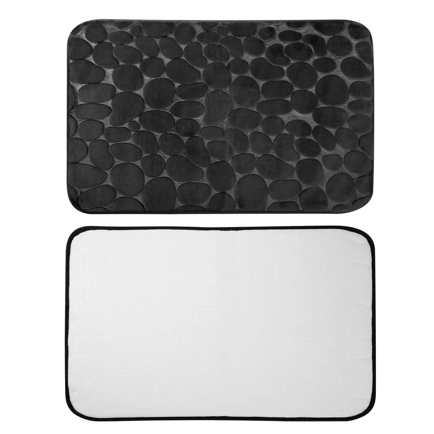 2-Pieces Set: Bathroom Rugs Luxury Flannel Non-Slip DailySale