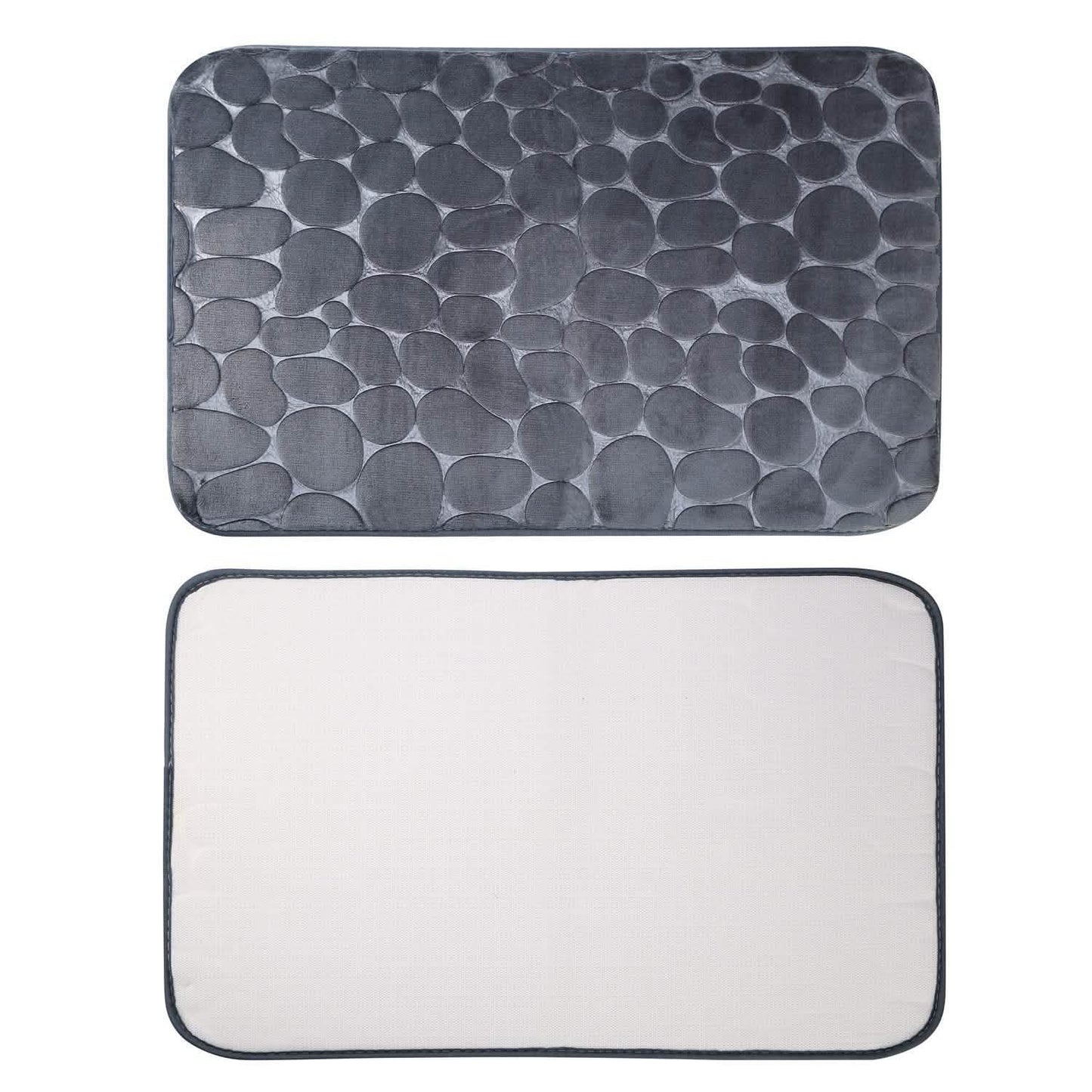 2-Pieces Set: Bathroom Rugs Luxury Flannel Non-Slip DailySale