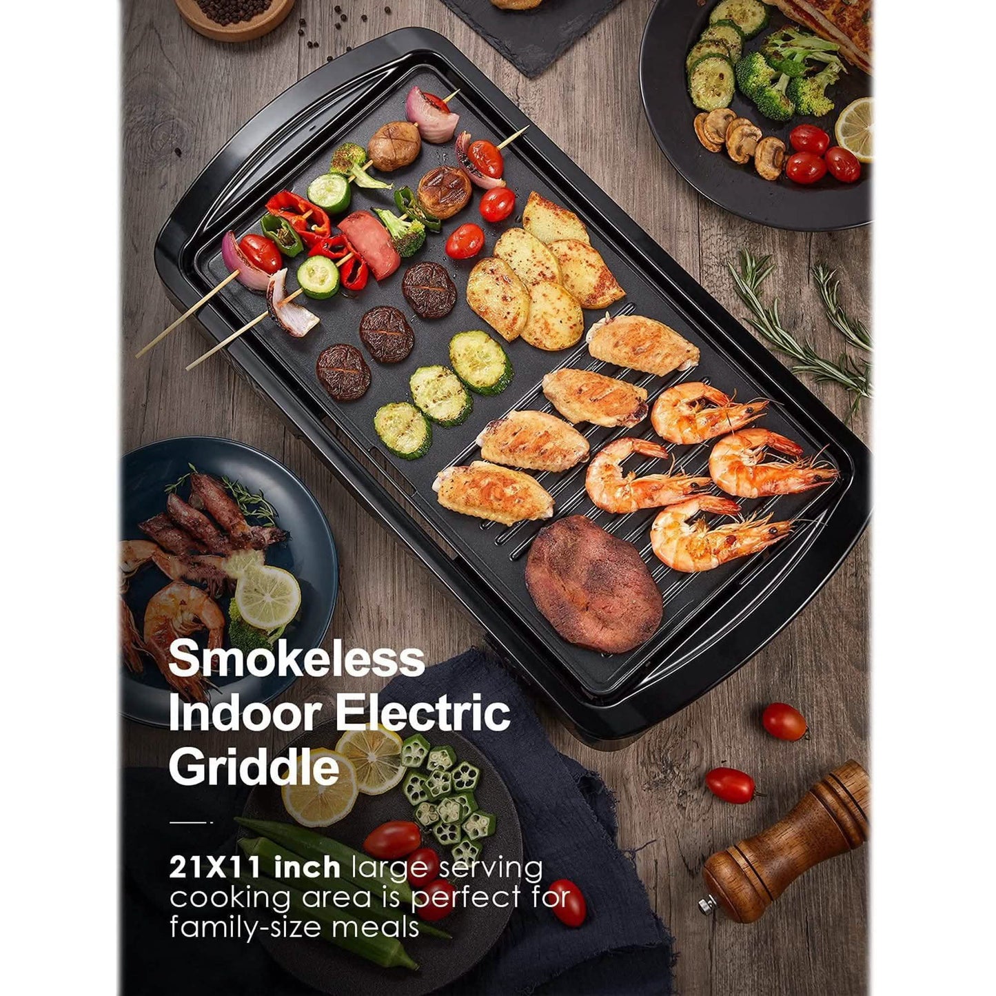 20-Inch Nonstick Electric Griddle DailySale