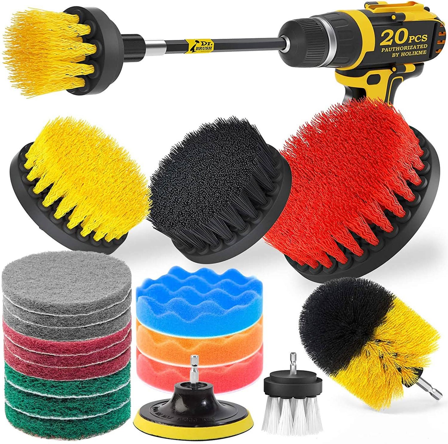 20-Pack: Holikme Drill Brush Attachments Set DailySale