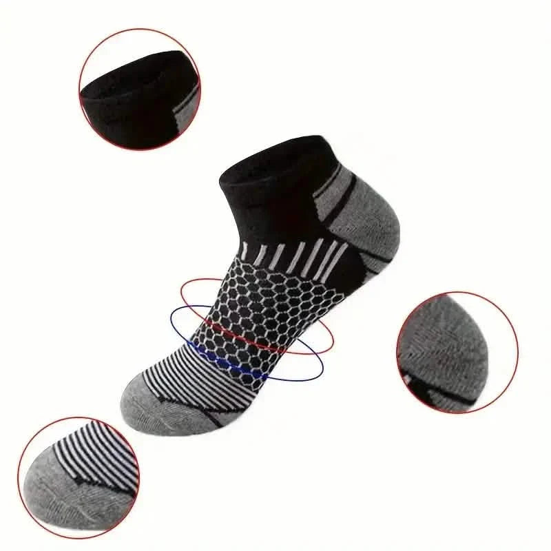 20-Pairs: Men's Outdoor Color Matching Low-Top Socks DailySale