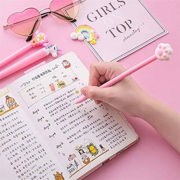 20-Piece: Cute Gel Cartoon Pen Set DailySale