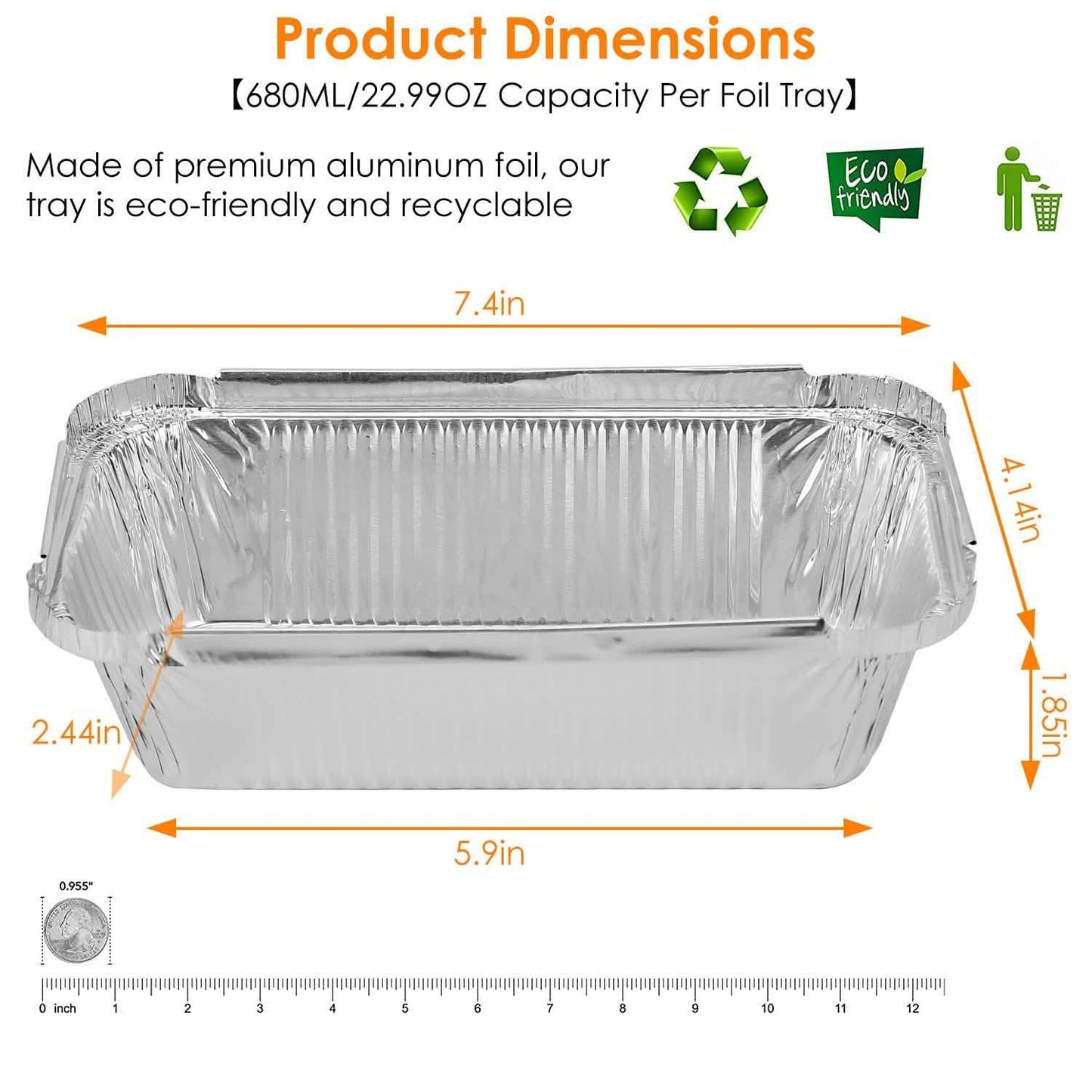 20-Piece: Disposable Aluminum Foil Pans DailySale