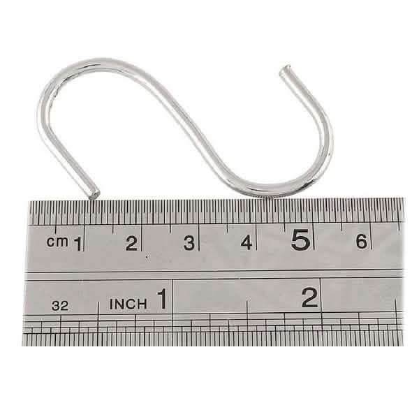 20-Piece: Household Holder Kitchen Stainless Steel S Shaped Hooks DailySale