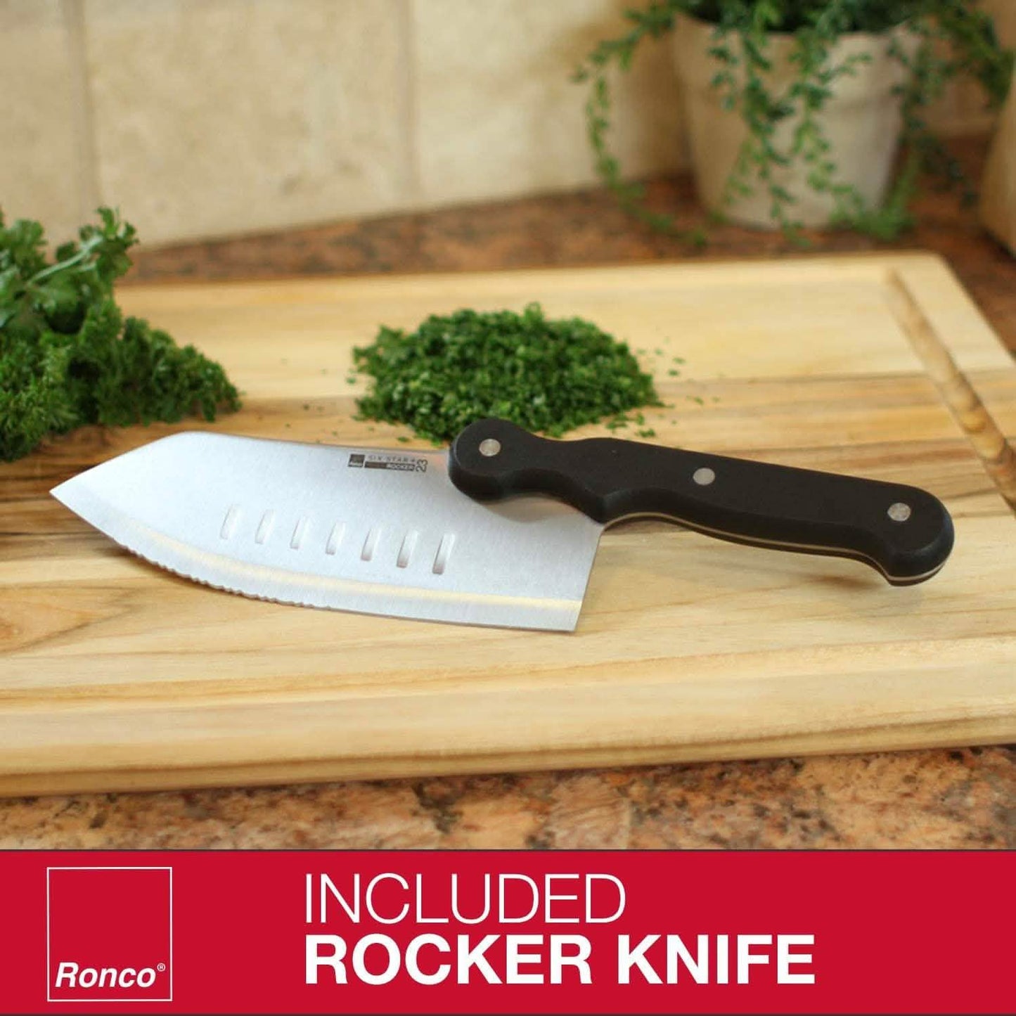 20-Piece: Professional Kitchen Knife Set with Knife Block DailySale