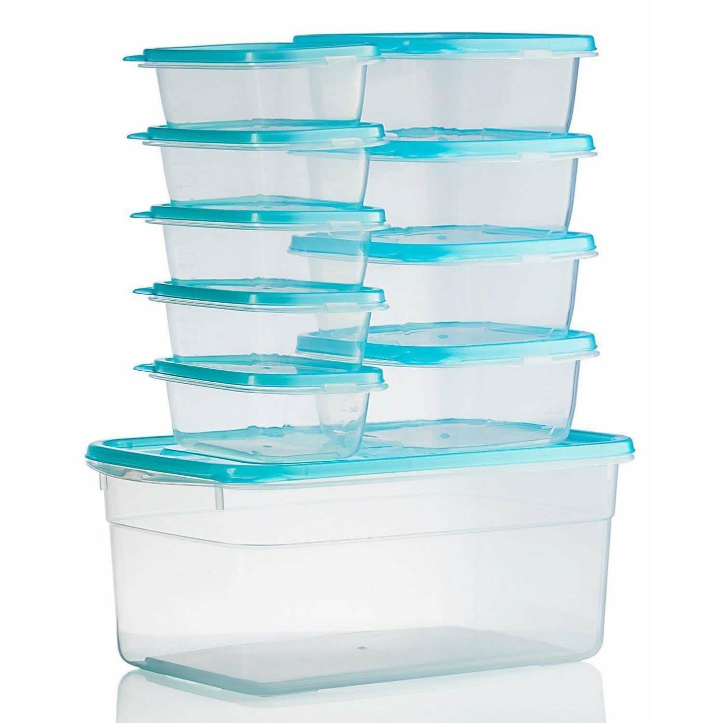 20-Piece Set: Chef's Star BPA-Free Reusable Microwavable Meal Prep Containers DailySale