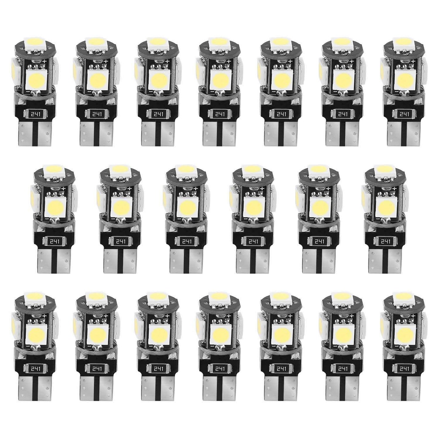 20-Piece: T10 SMD5050 LED Light Bulbs DailySale