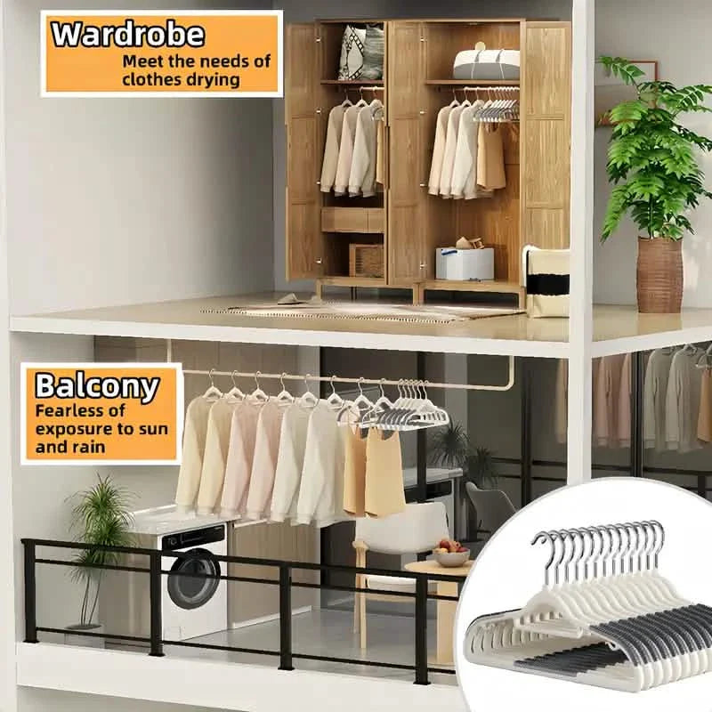 20-Pieces: Slip Traceless Clothes Racks, Sturdy Heavy Duty Coat Durable Hangers DailySale